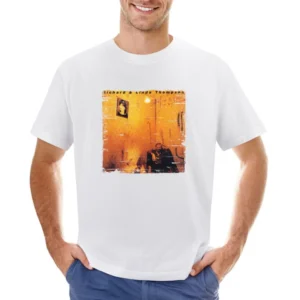 Richard and Linda Thompson Shoot Out The Lights Album Cover Distressed Asian Size Men T-Shirt