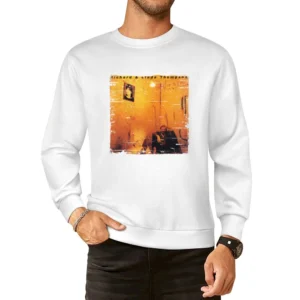 Richard and Linda Thompson Shoot Out The Lights Album Cover Distressed European Size Pullover Sweater