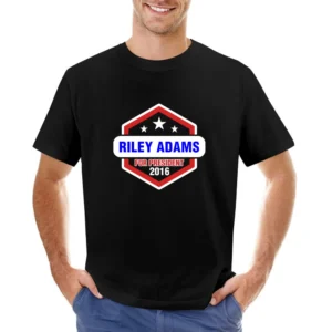 Riley Adams For President 2016 CSI TV Show Asian Size Men T-Shirt
