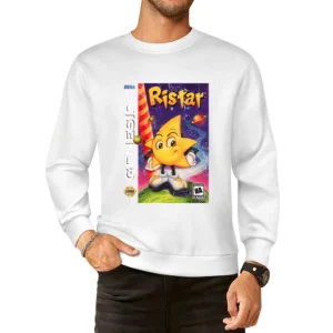 Ristar Sega Genesis Old School Retro Video Game Fan Distressed European Size Pullover Sweater