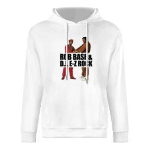 Rob Rase And DJ Ez Rock Fun Popular Vintage 80s Hop Hop Music Graphic European Size Men Hoodie