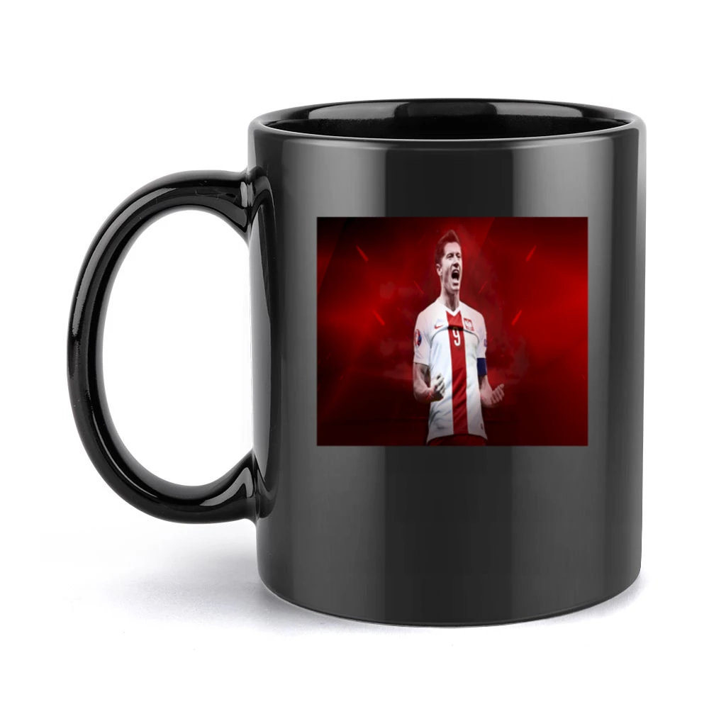 Robert Lewandowki Polish Soccer Tshirt (All colors and styles availabl Black Mug