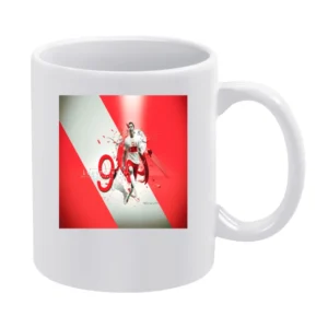 Robert Lewandowski Polish Soccer Tshirt (all styles and available) White Mug