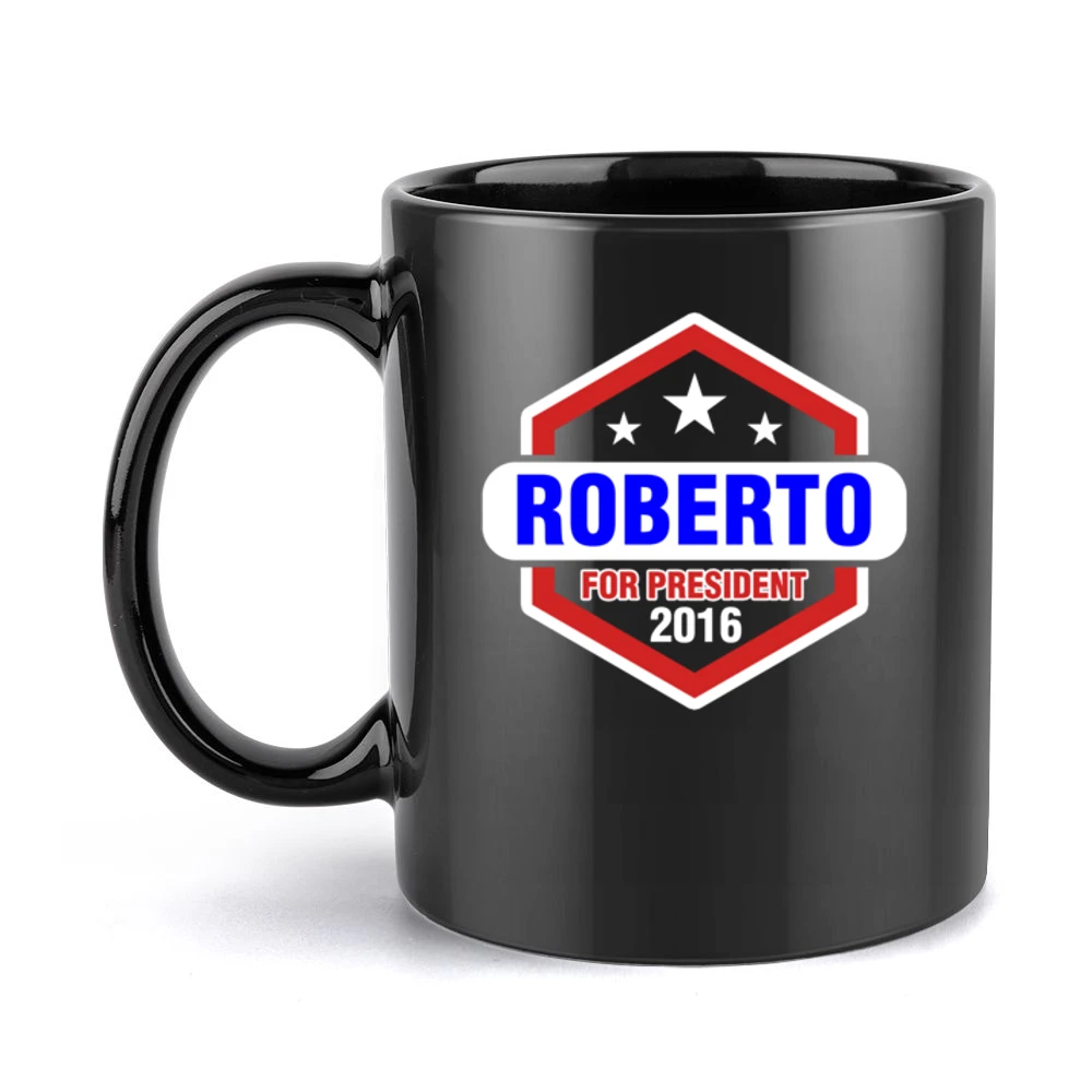 Roberto For President 2016 Futurama TV Show Black Mug