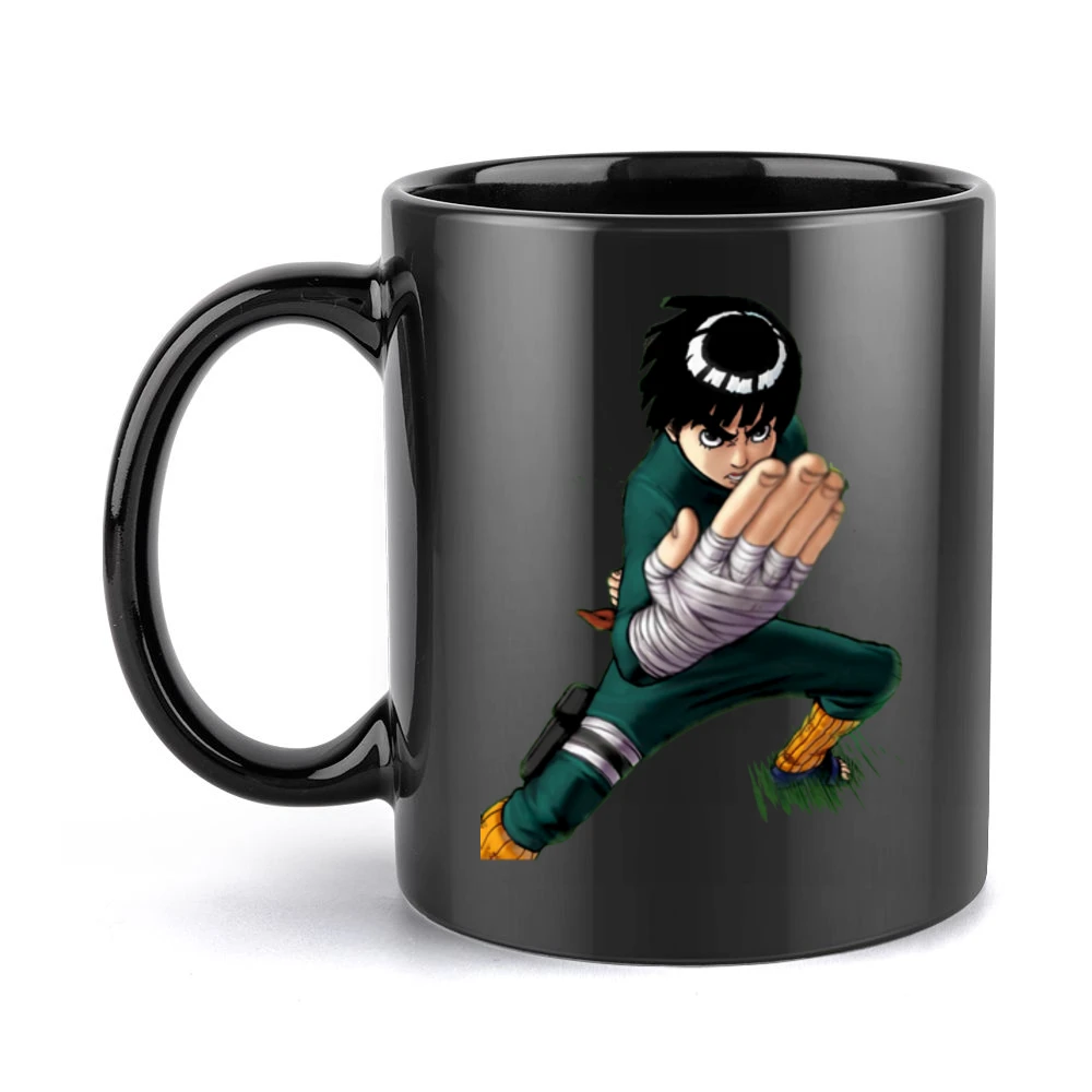 Rock Lee taijutsu master Springtime of Youth Team Guy Naruto Manga ani Black Mug