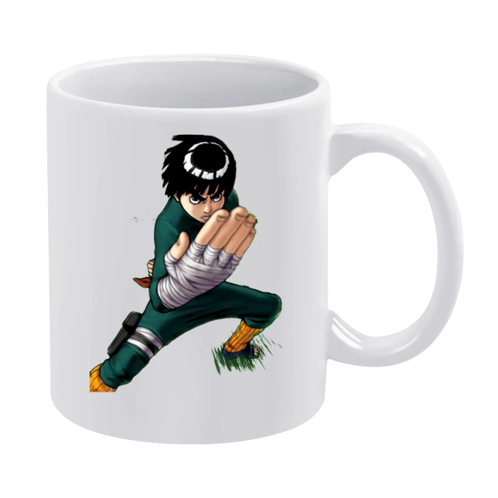 Rock Lee taijutsu master Springtime of Youth Team Guy Naruto Manga ani White Mug