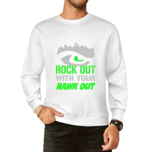 Rock Out With Your Hawk Out Seattle Football Team European Size Pullover Sweater