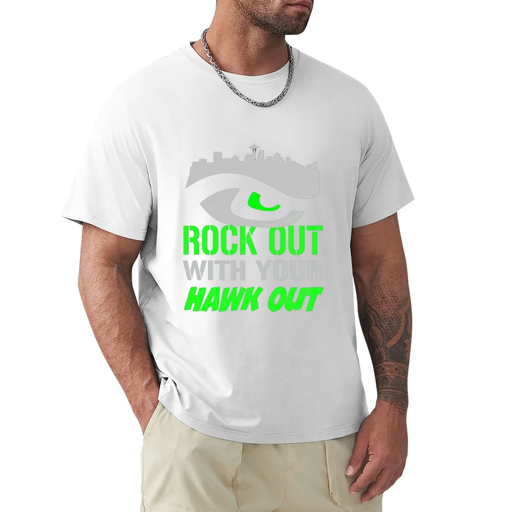 Rock Out With Your Hawk Out Seattle Football Team Premium Men T-shirt