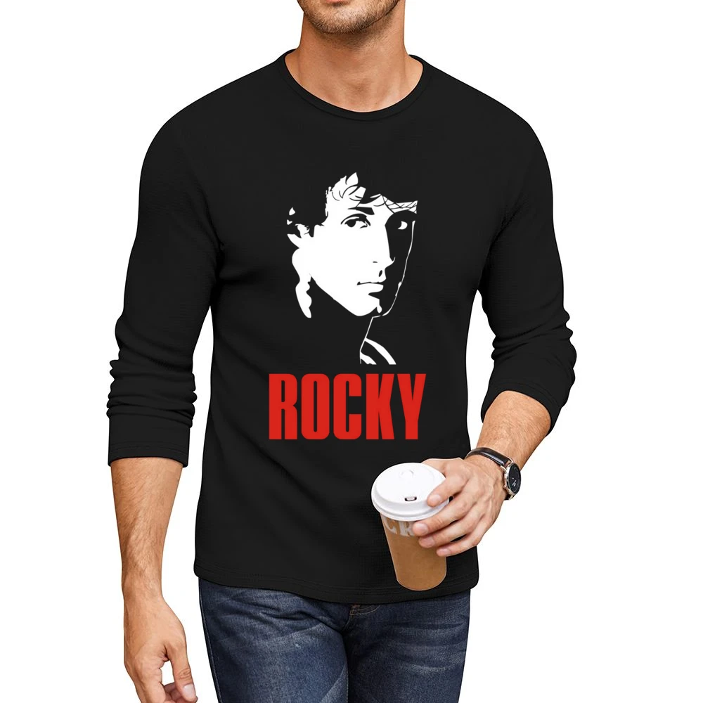 Rocky balboa Sylvester Stallone movie boxing Men CrewNeck Long Sleeve T-Shirt