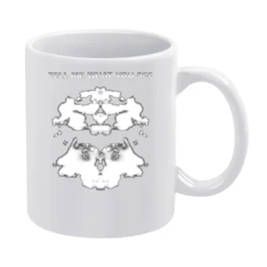 Rorschach ink tell me what you see White Mug