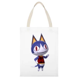 Rover From Animal Crossing Nintendo Character Video Game White Canvas Tote Shopping Bag