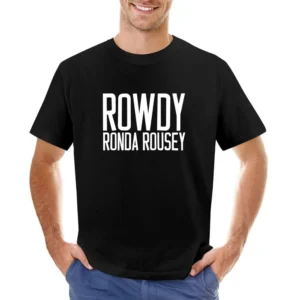 Rowdy Ronda Rousey Woman Ultimate Fighter Vs Zingano 184 Champion T Sh Asian Size Men T-Shirt
