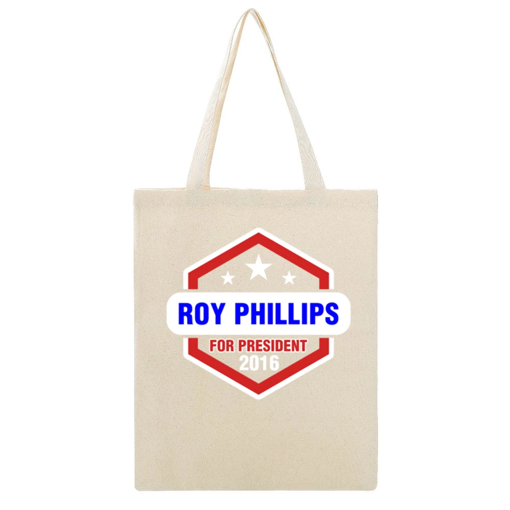 Roy Phillips For President 2016 Boardwalk Empire TV Show Beige Canvas Tote Shopping Bag