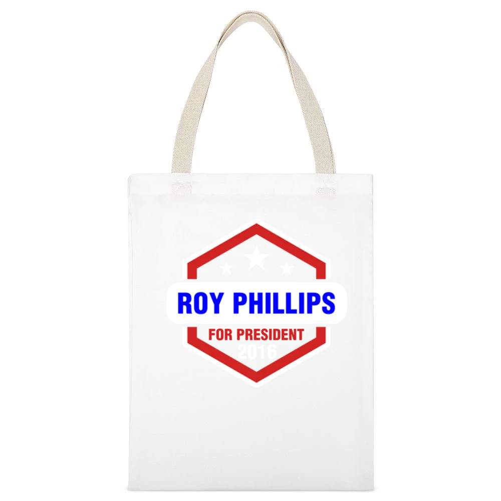Roy Phillips For President 2016 Boardwalk Empire TV Show White Canvas Tote Shopping Bag