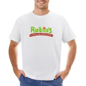 Rubios Fresh Mexican Grill Fast Food Restaurant Distressed Look T Shir Asian Size Men T-Shirt