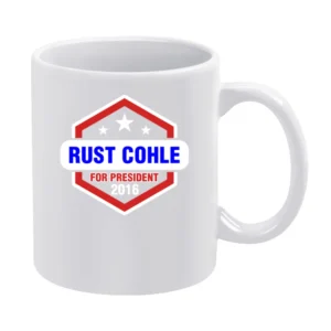 Rust Cohle For President 2016 True Detective TV Show White Mug