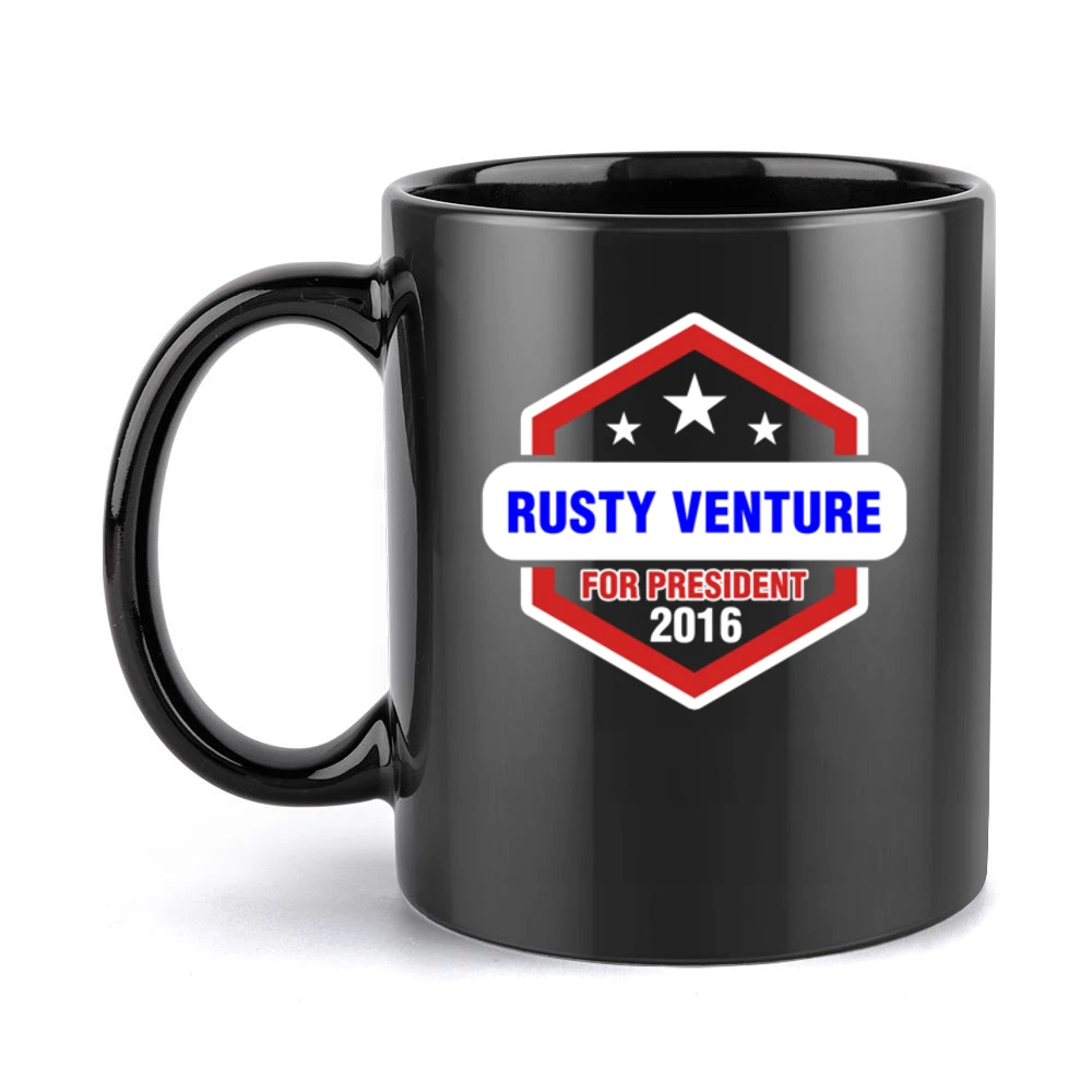 Rusty Venture For President 2016 The Venture Bros TV Show Black Mug