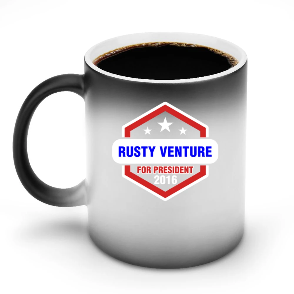 Rusty Venture For President 2016 The Venture Bros TV Show Discoloration Mug