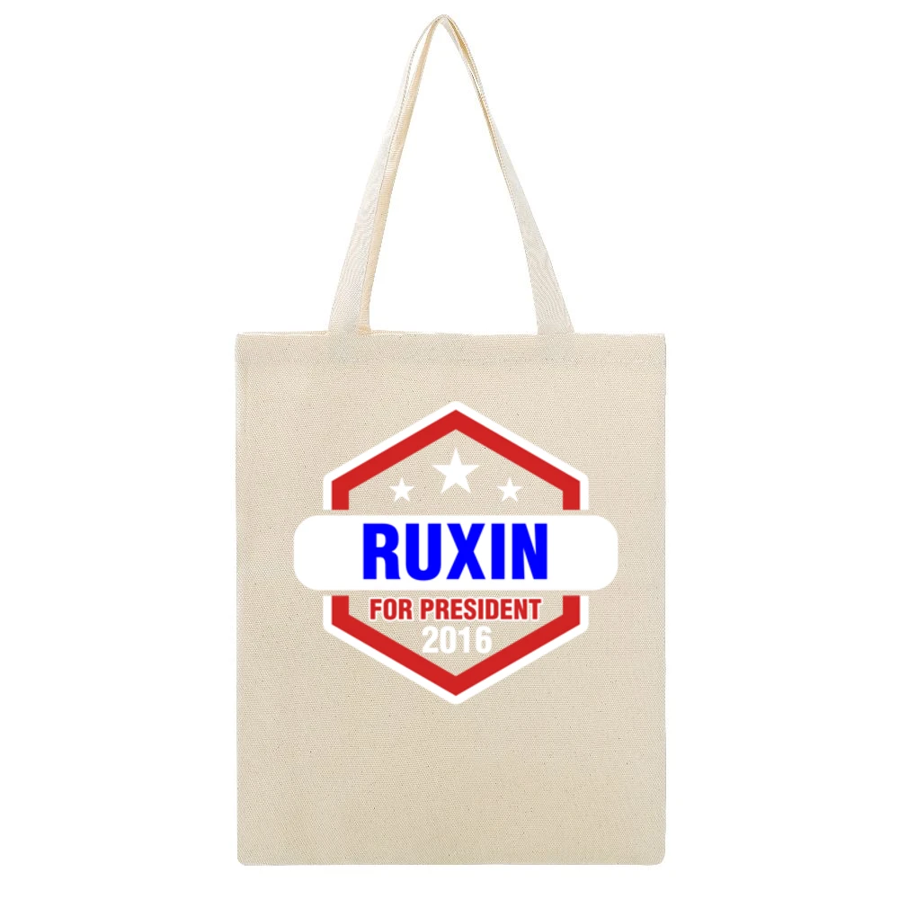 Ruxin For President 2016 The League TV Show Beige Canvas Tote Shopping Bag