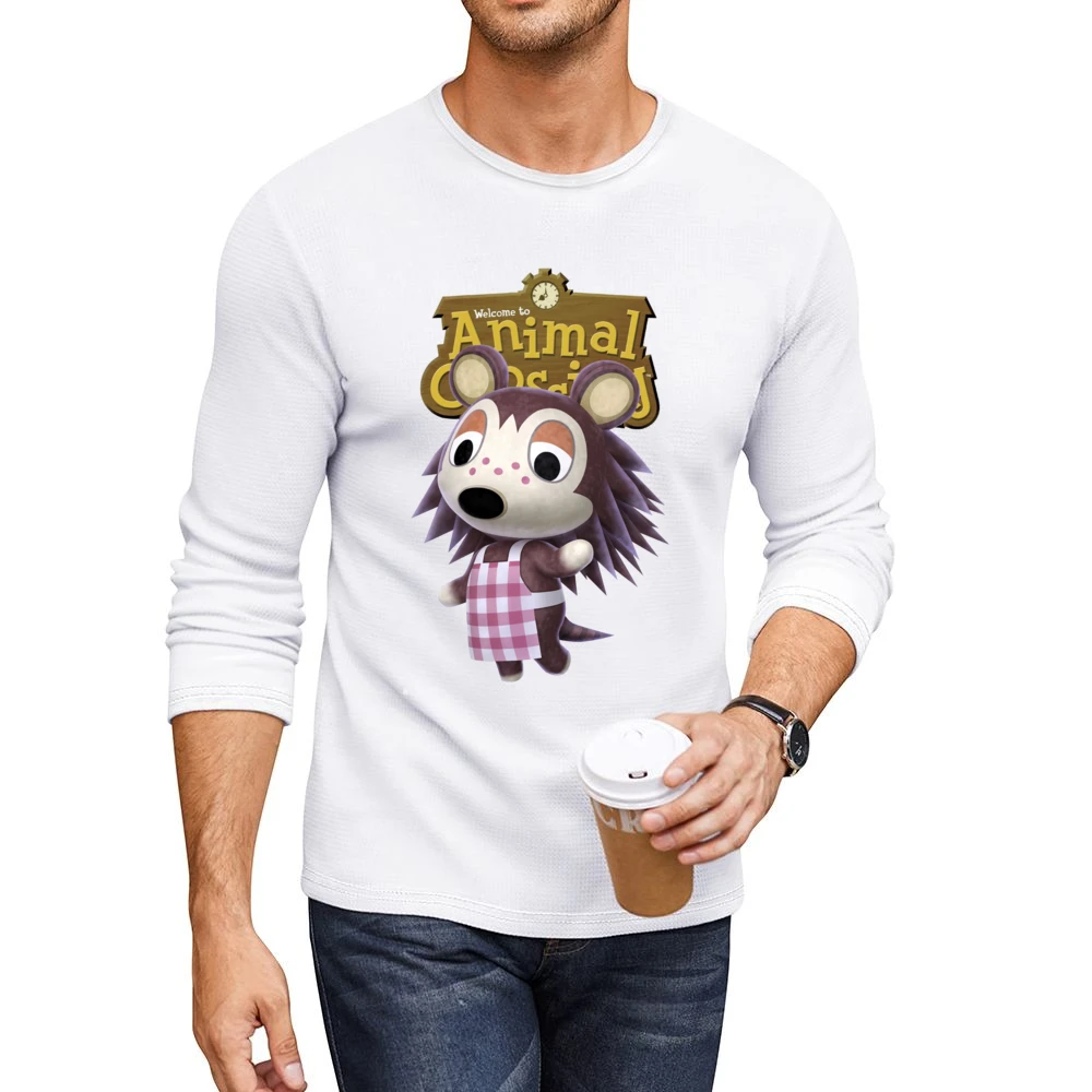 Sable Able From Animal Crossing Nintendo Video Game Fan Men CrewNeck Long Sleeve T-Shirt