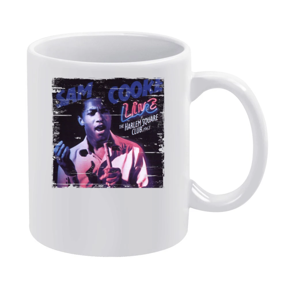 Sam Cooke Live At The Harlem Square Club 1963 Album Cover Distressed I White Mug
