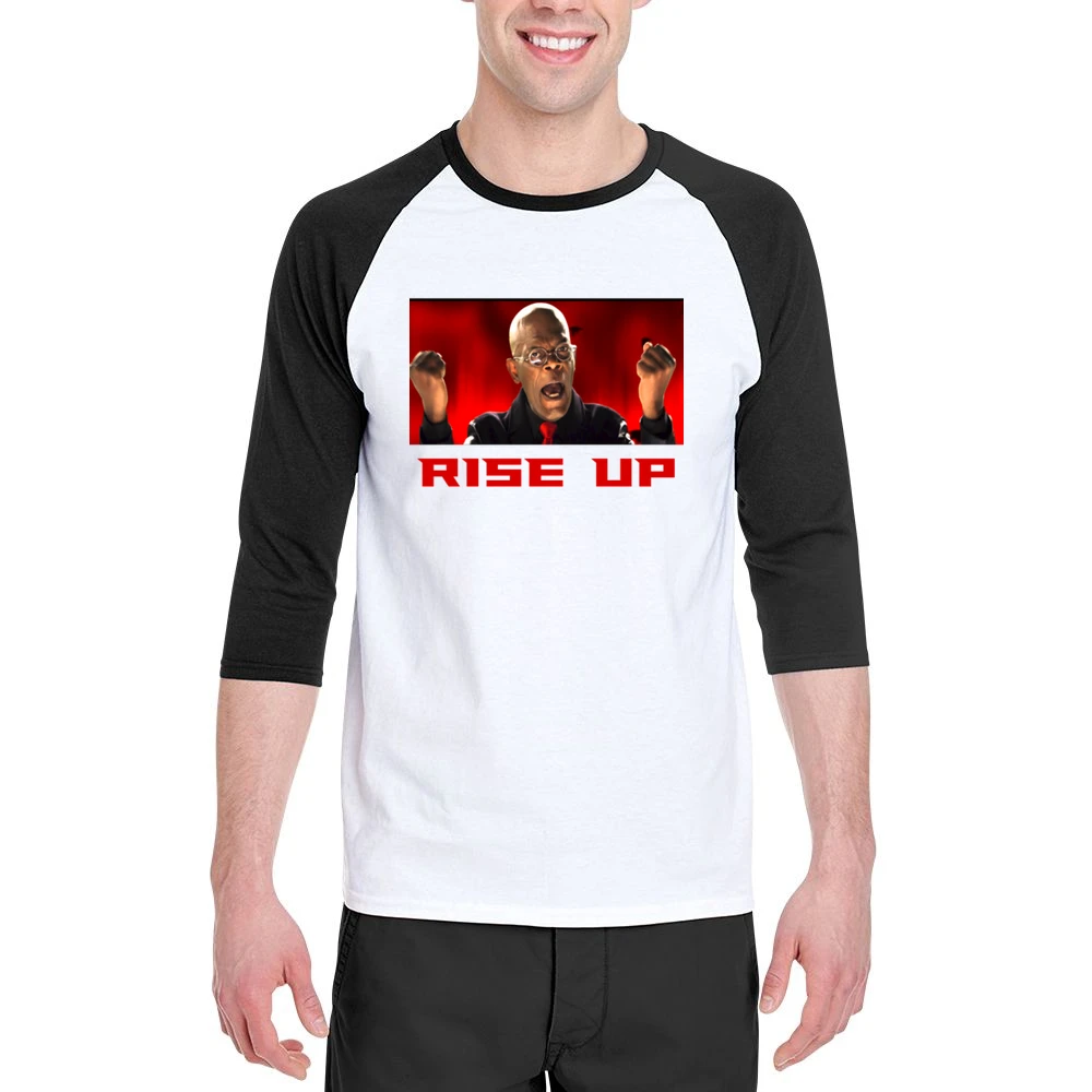 Samuel L Jackson Rise Up Falcons Men 3/4 Sleeve T-Shirt