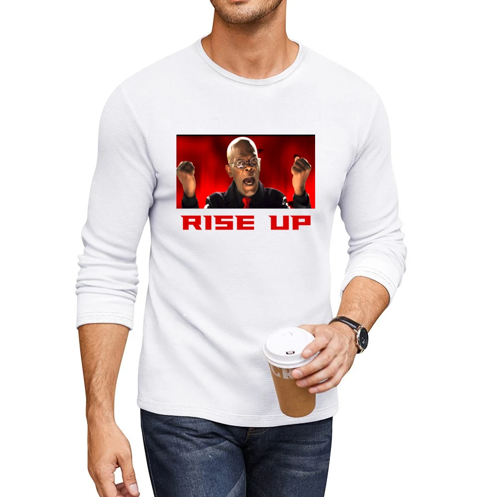 Samuel L Jackson Rise Up Falcons Men CrewNeck Long Sleeve T-Shirt