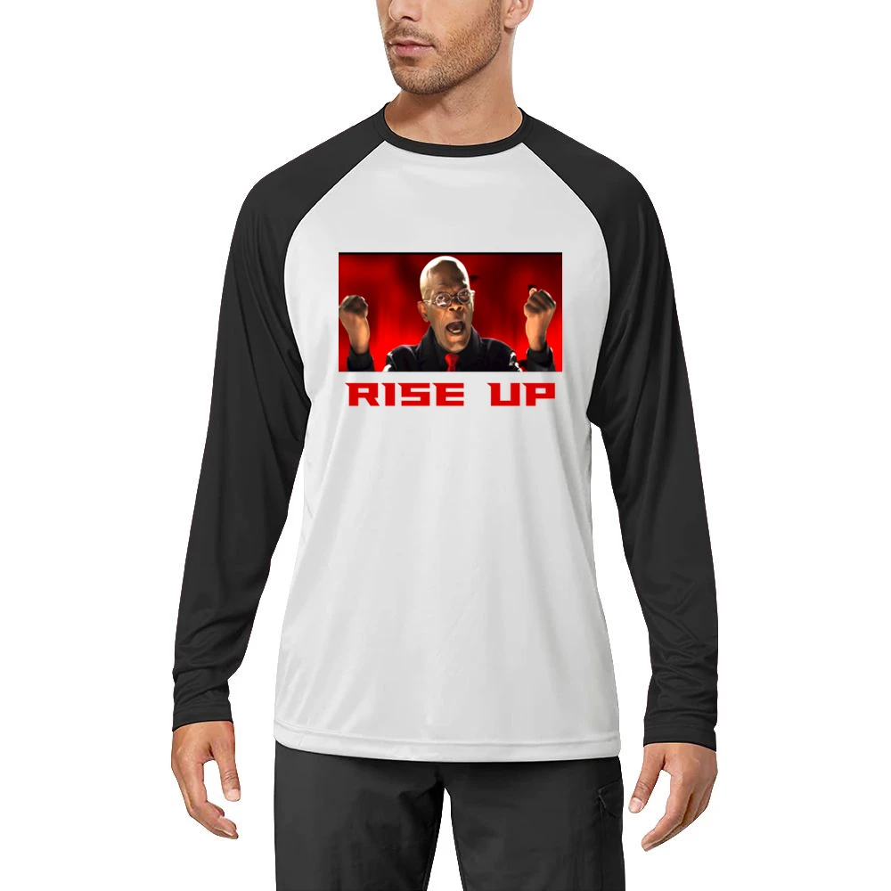 Samuel L Jackson Rise Up Falcons Men Long Sleeve T-Shirt