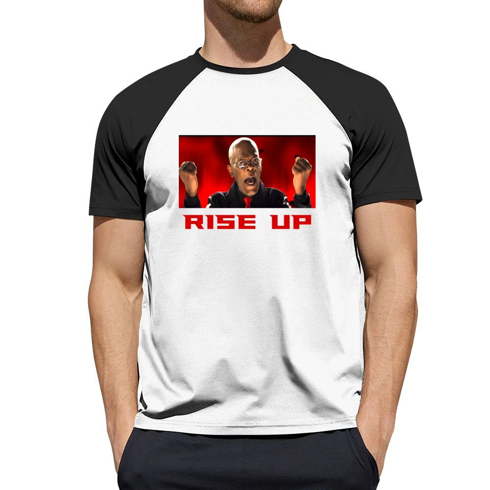 Samuel L Jackson Rise Up Falcons Men Short Sleeve T-Shirt