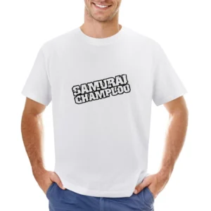 Samurai Champloo black text anime manga Asian Size Men T-Shirt