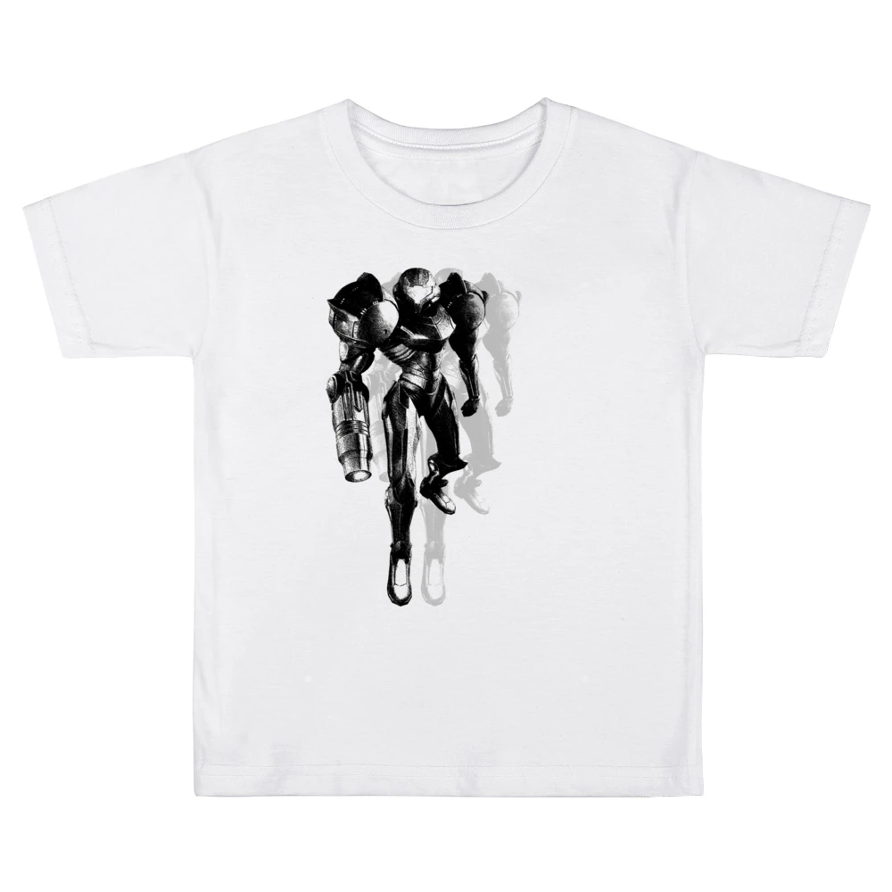 Samus Aran Metroid Armor Video Game Kids Boys Girls T-Shirt