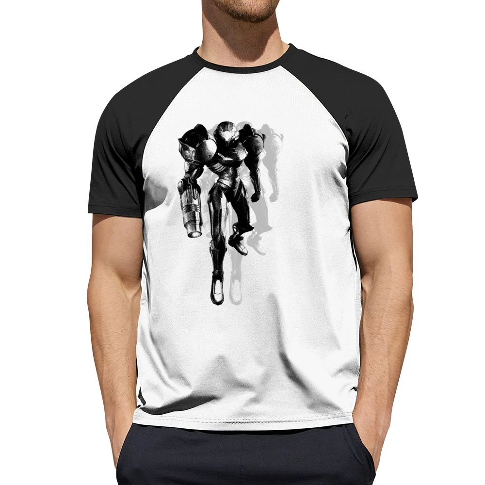 Samus Aran Metroid Armor Video Game Men Short Sleeve T-Shirt