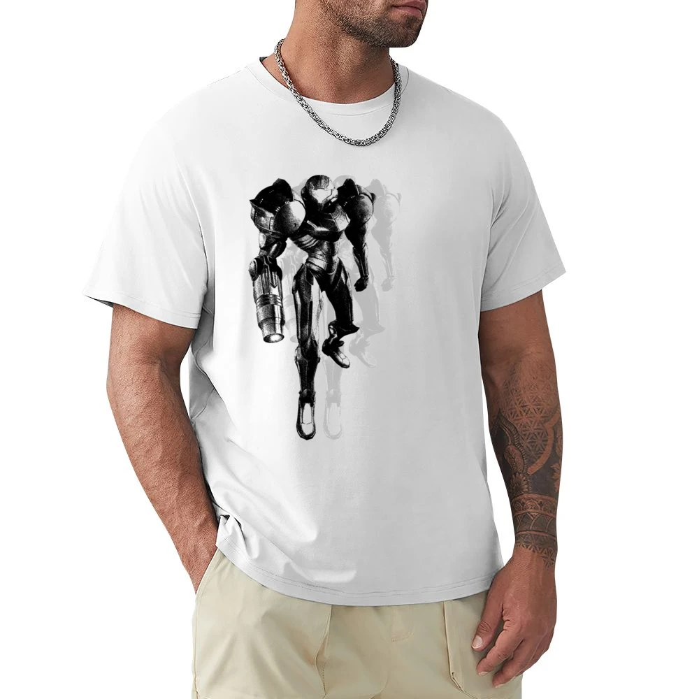 Samus Aran Metroid Armor Video Game Premium Men T-shirt