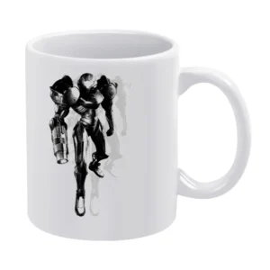 Samus Aran Metroid Armor Video Game White Mug