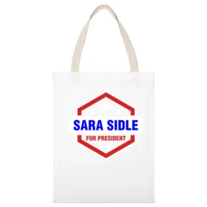Sara Sidle For President 2016 CSI TV Show White Canvas Tote Shopping Bag