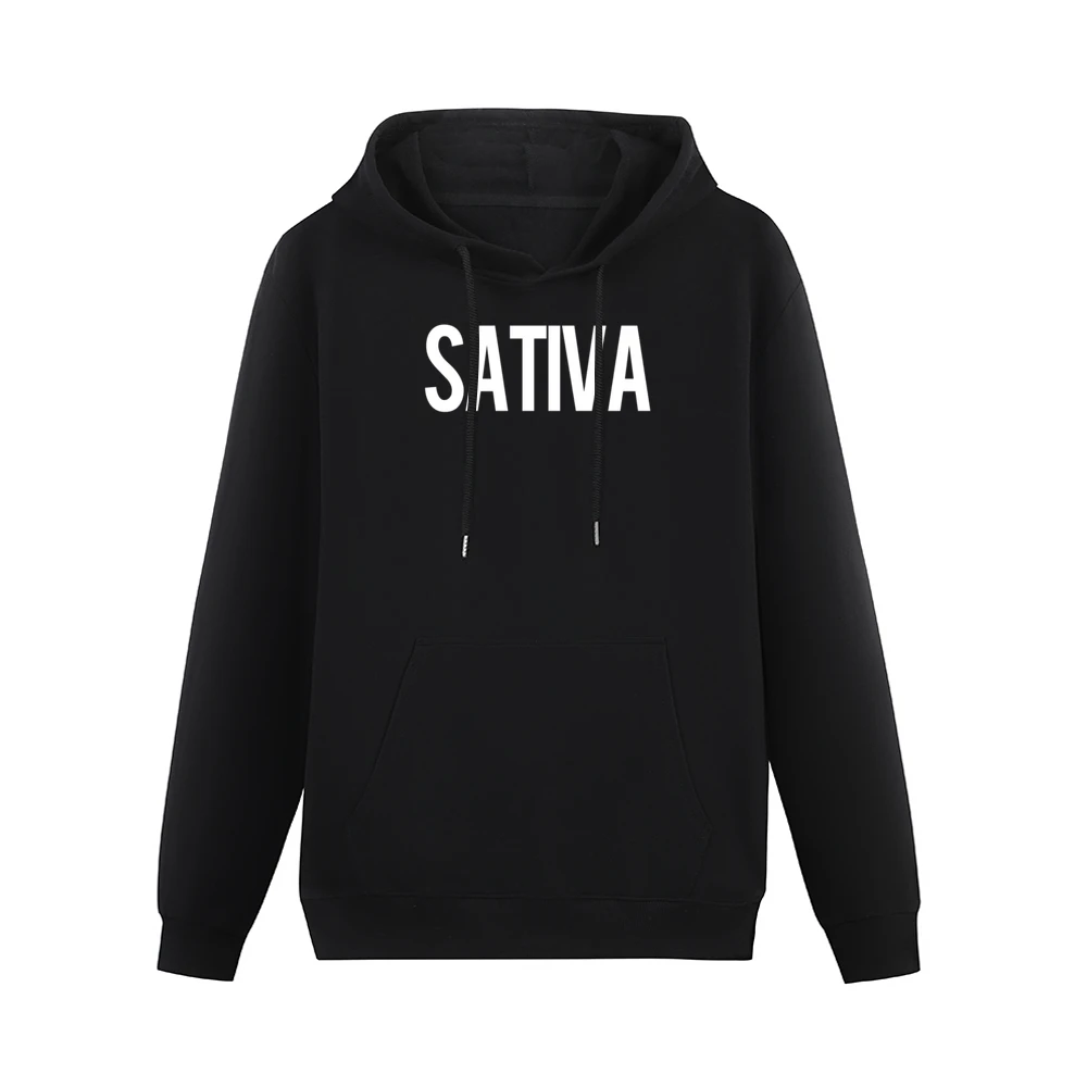 Sativa Weed Cool Graphic Tee Shirt Men Hoodie With Pocket