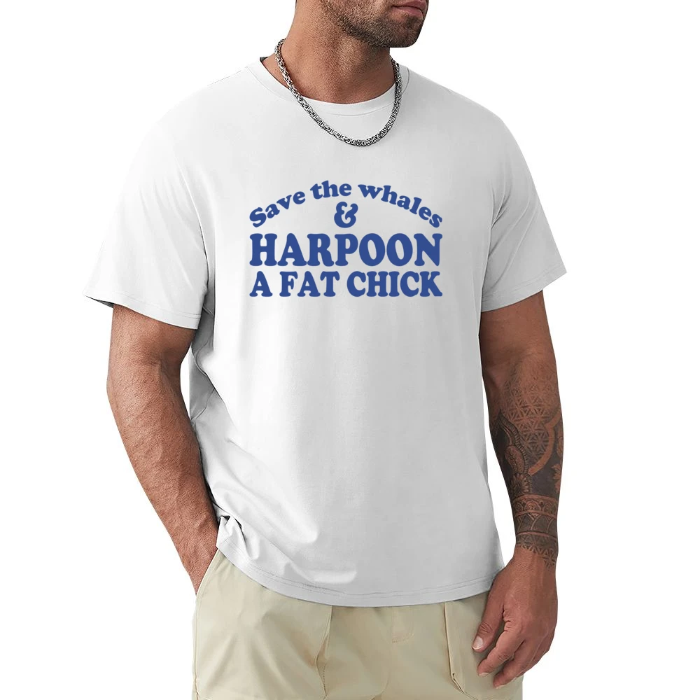 Save The Whales And Harpoon A Fat Chick Funny Sex Premium Men T-shirt