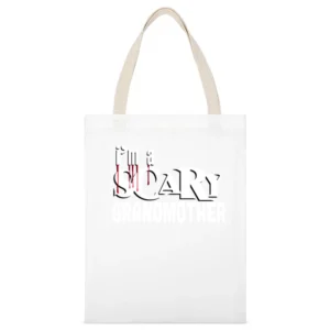Scary Grandmother Tshirt (all Styles And Colors Available) White Canvas Tote Shopping Bag