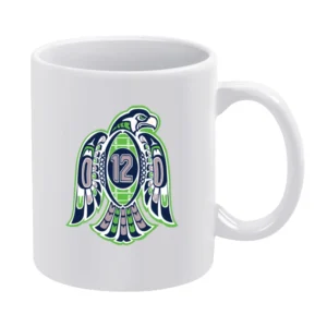 Seahawks 12th Man Tee White Mug