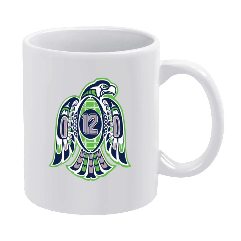 Seahawks 12th Man Tee White Mug