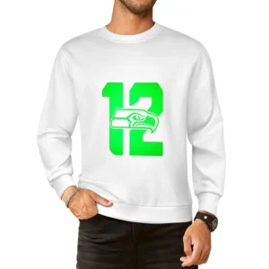 Seatle Football Team 12th Man European Size Pullover Sweater
