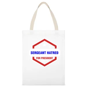 Sergeant Hatred For President 2016 The Venture Bros TV Show White Canvas Tote Shopping Bag