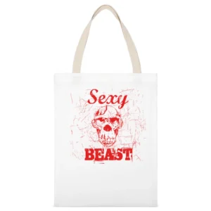 Sexy Beast Funny Joke White Canvas Tote Shopping Bag