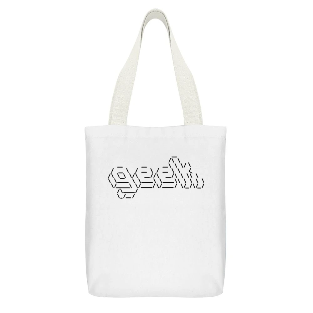 Sexy lifestyle - Geek White Canvas Tote Shopping Bag With Interior Pocket