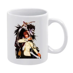 Shinigami Ryuk and yagami light Kira killer Death Note White Mug