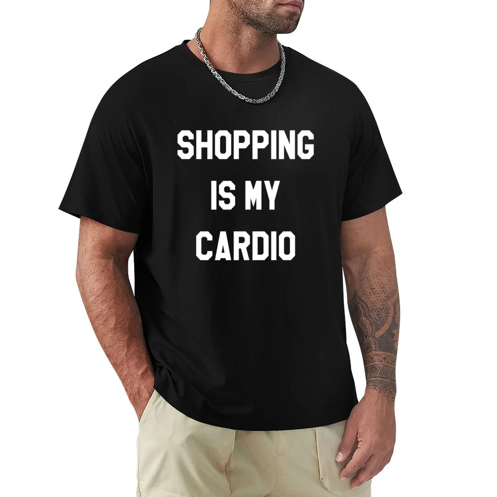 Shopping Is My Cardio Fun Fitness Workout Graphic Tee Shirt Premium Men T-shirt