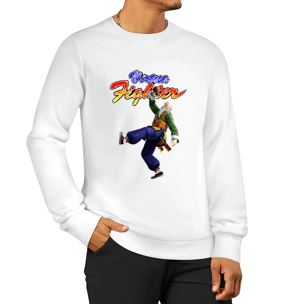 Shun Di Virtua Fighter Arcade Fighting Retro Video Game Character Fan Men Pullover Sweatshirt