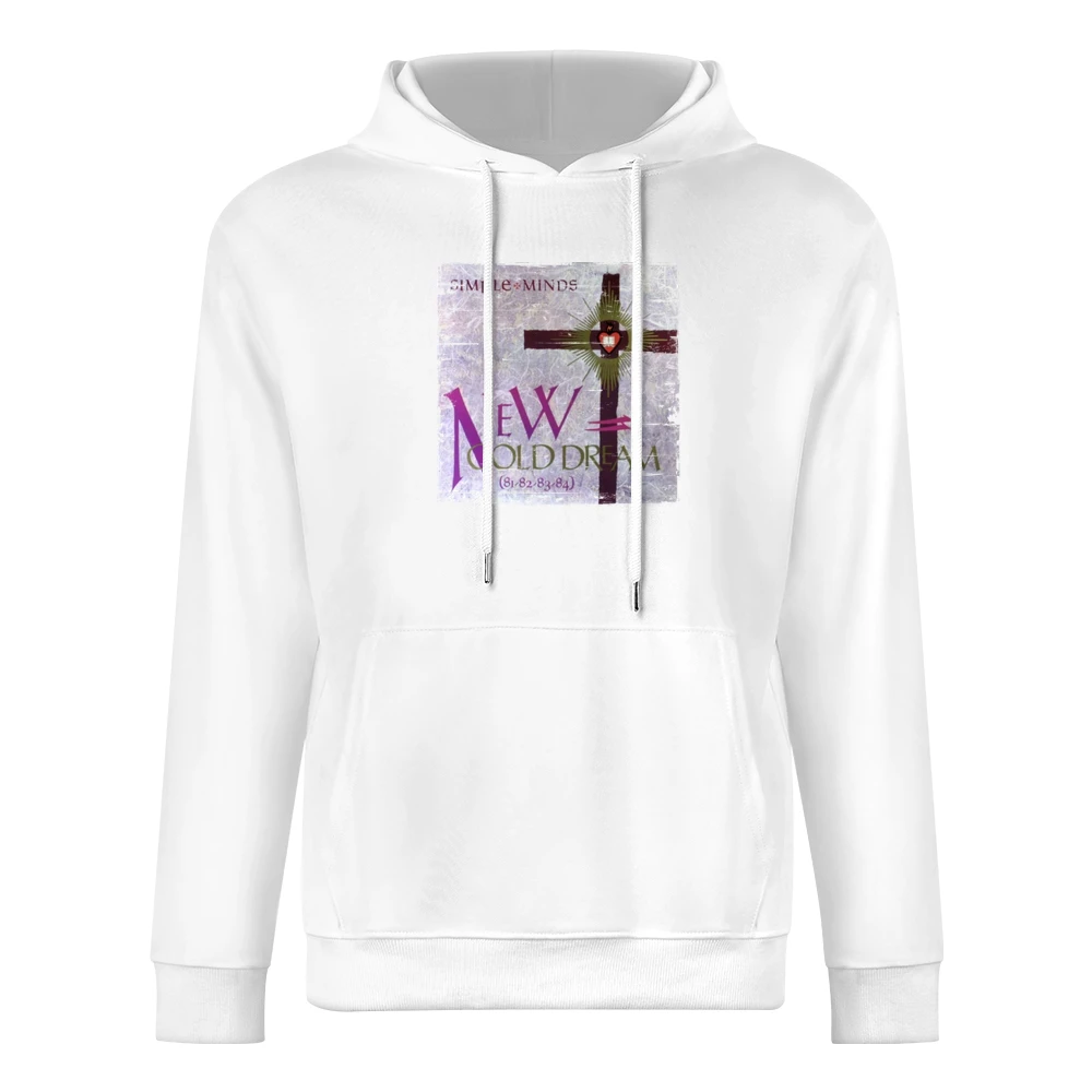 Simple Minds New Gold Dream Album Cover Distressed Image European Size Men Hoodie