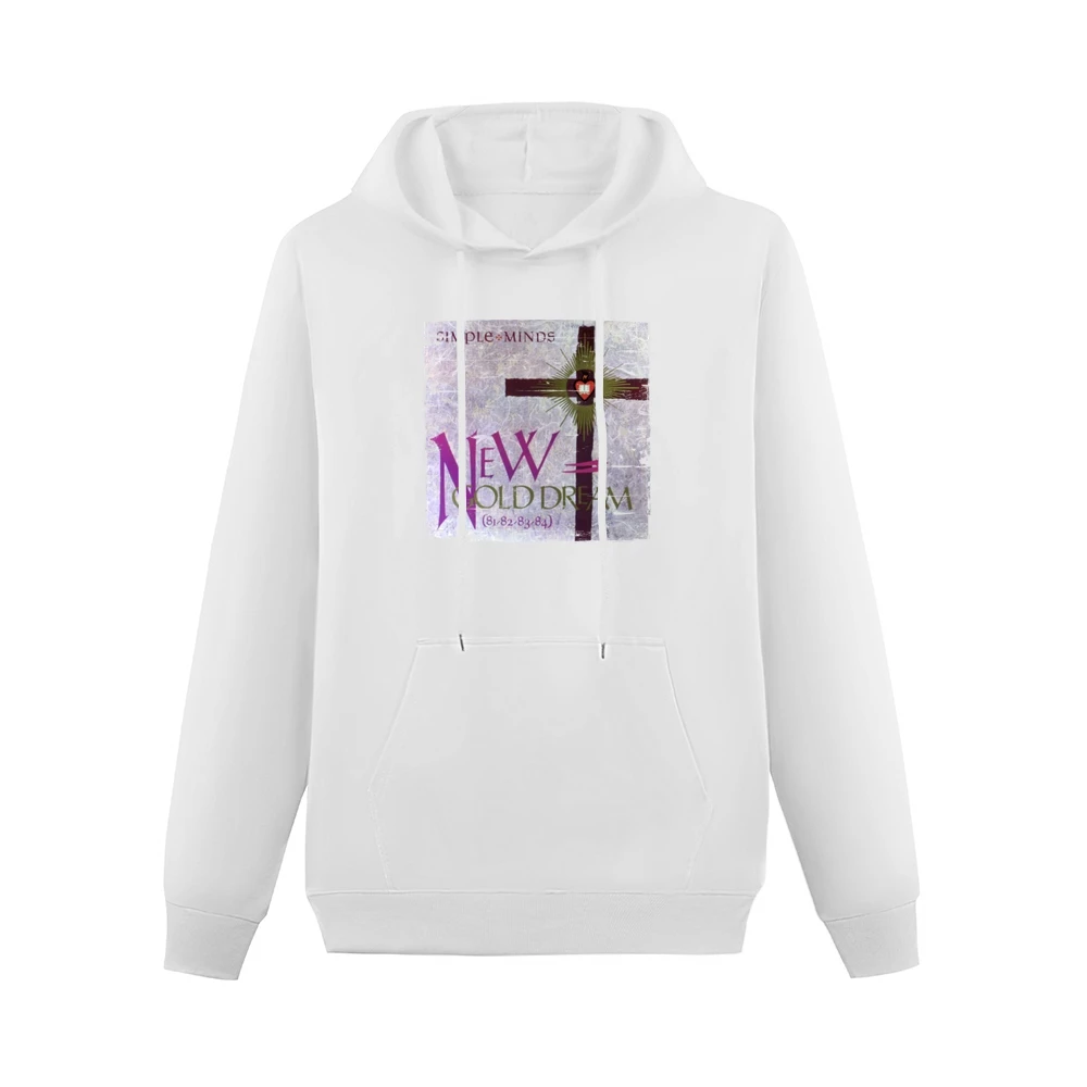 Simple Minds New Gold Dream Album Cover Distressed Image Men Hoodie With Pocket