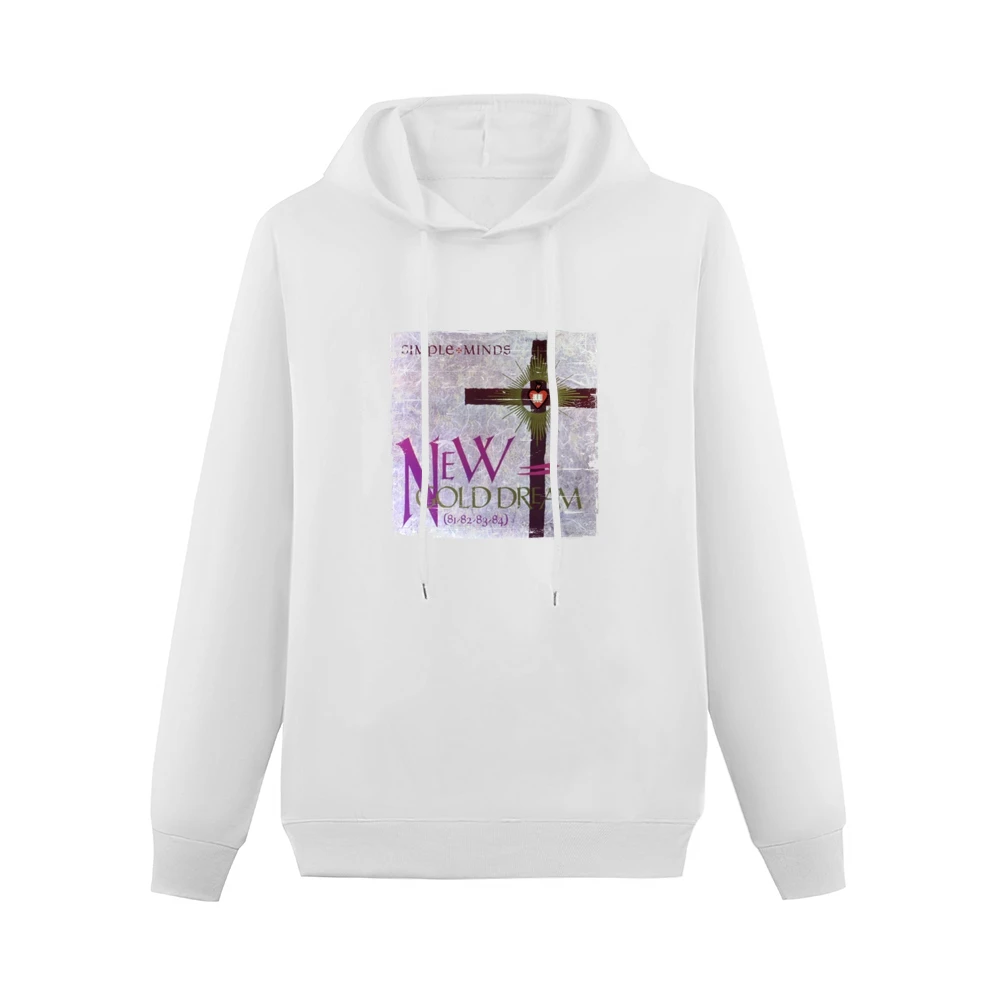 Simple Minds New Gold Dream Album Cover Distressed Image Men Hoodie Without Pocket